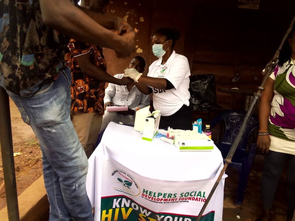 HIV Rapid Test In Community And Sensitization Outreach