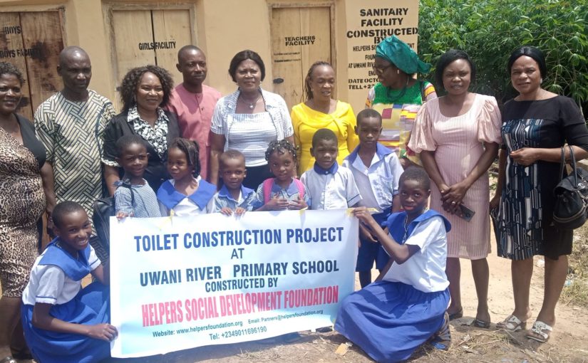 builds sanitary facilities in Primary schools